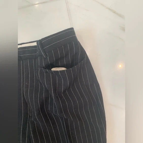 Gucci suit women coat duster 44 pants 46 dark blue/stripe - Picture 9 of 16